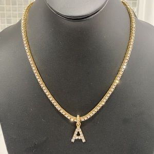 Baublebar NWT Bennett Crystal Tennis Necklace, 16" $98 Mfg